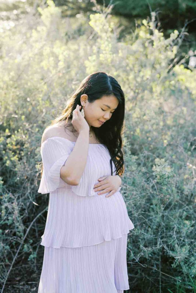 off the shoulder maternity photos