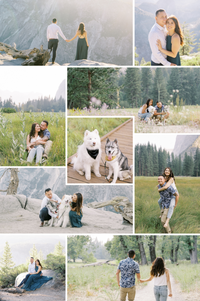 sunrise engagement at glacier point pinterest pin