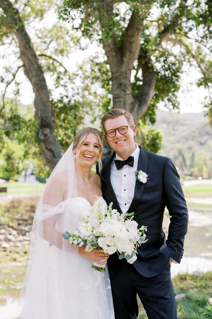 bride and groom portrait