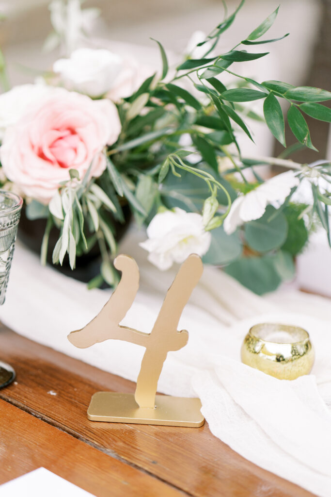reception table details