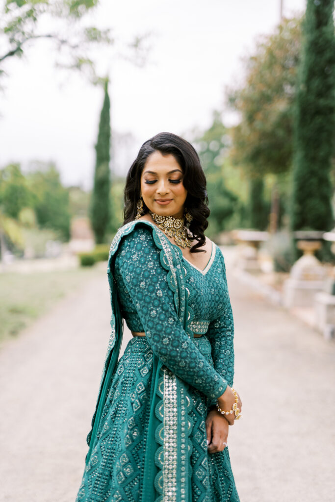 Close portrait of the bride