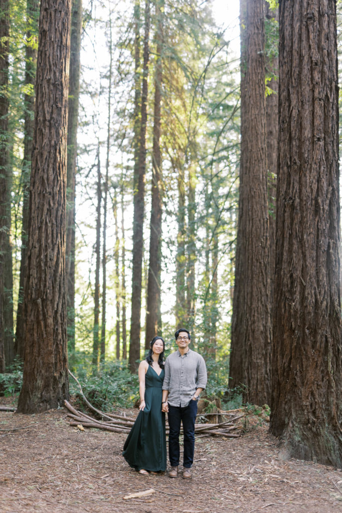 posed couple photo in nature