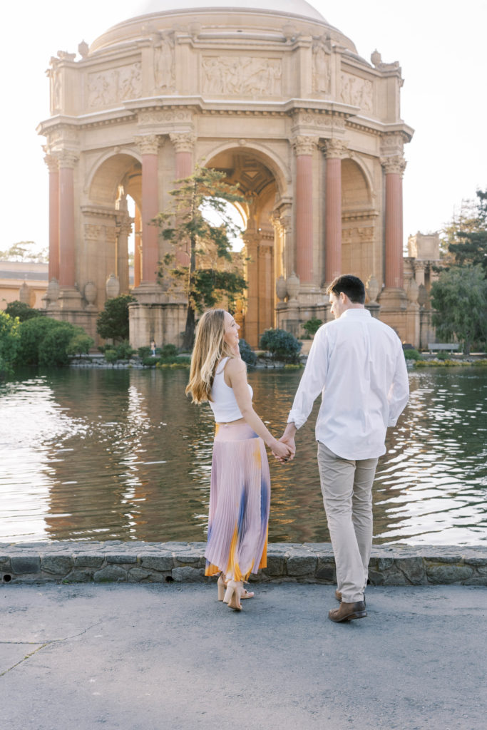 the palace of fine arts engagement shoot