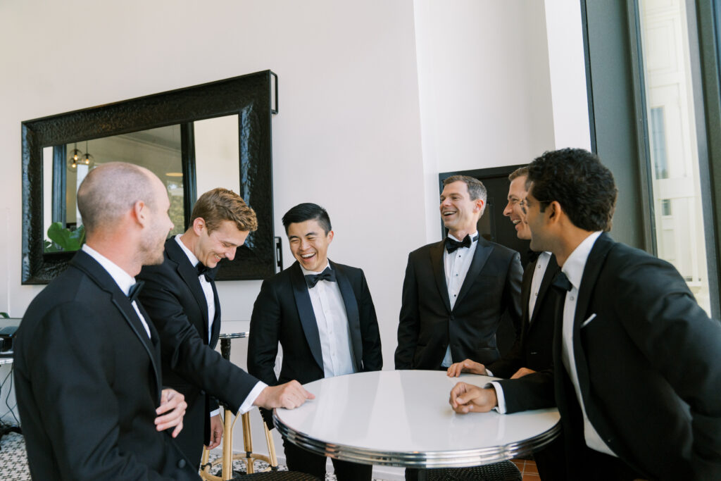 Groom and groomsmen