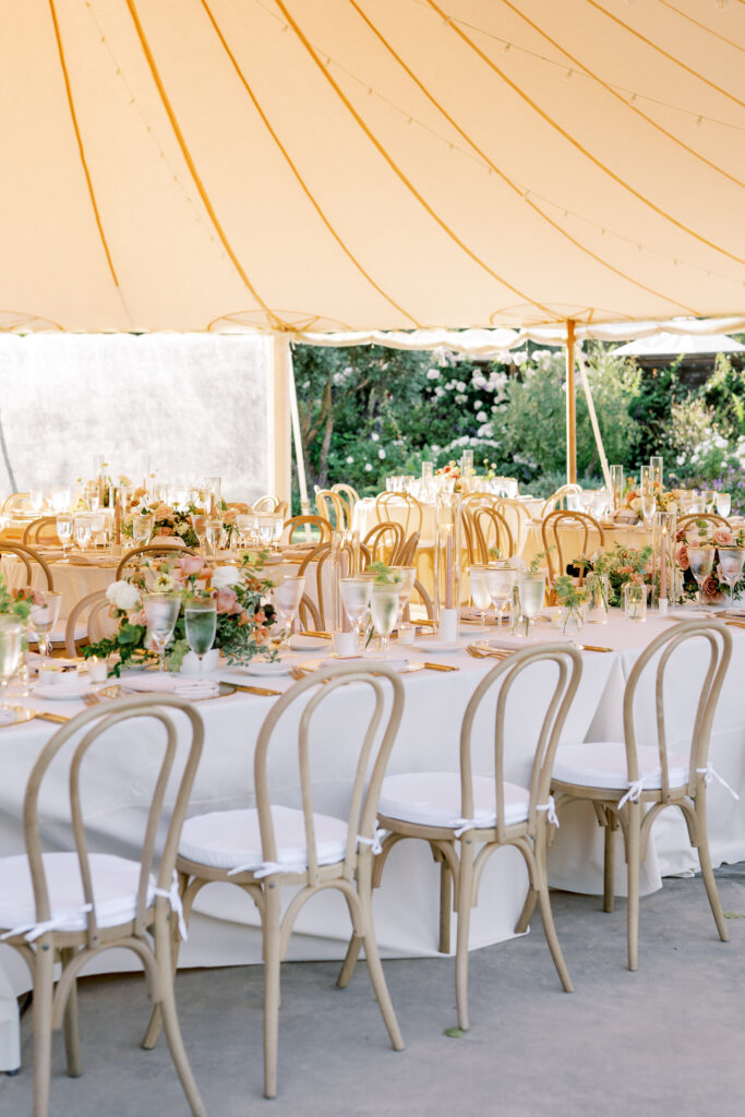 details of the wedding reception