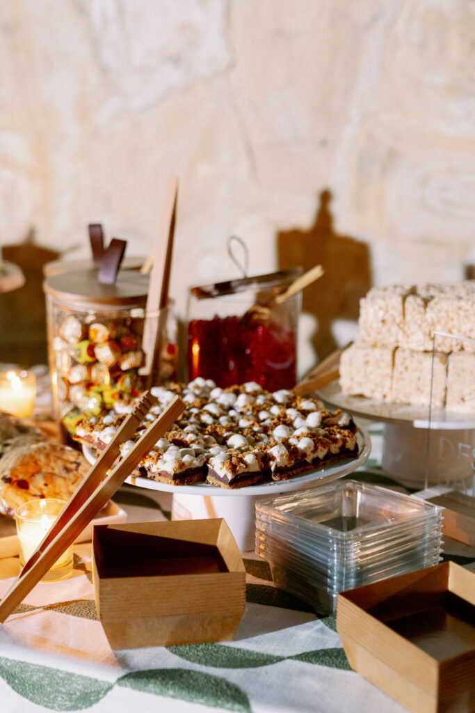dessert closeup