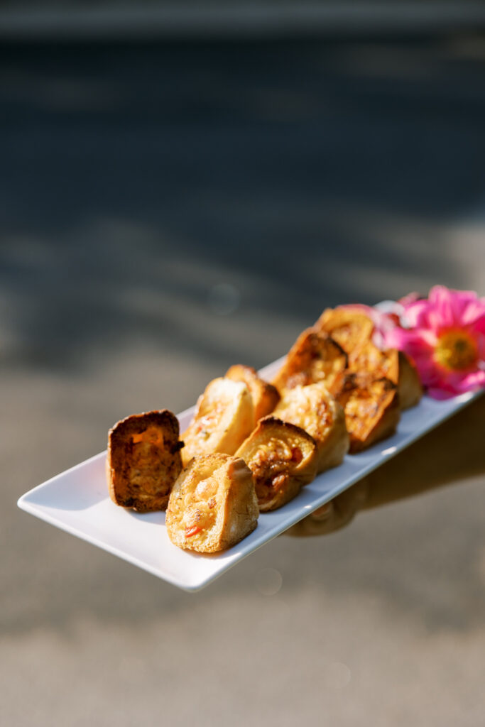 finger foods at a wedding