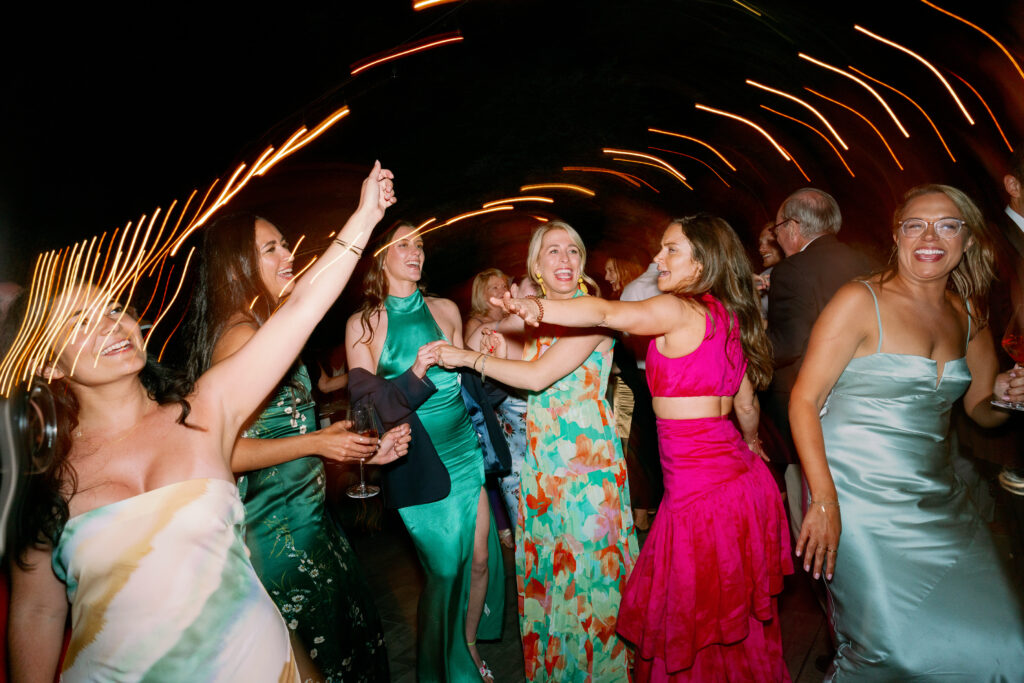 guests dancing at the wedding party